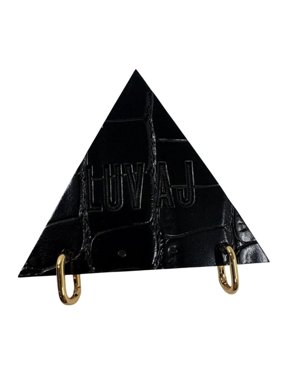 Luv AJ Chain Link Huggies in Gold